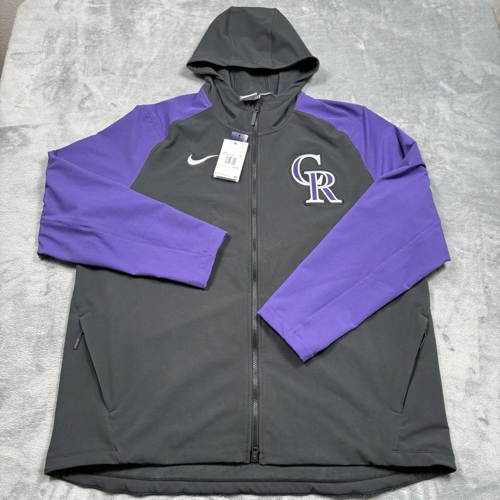 Colorado Rockies Nike Authentic Collection Performance Raglan Full-Zip XXL NWT
